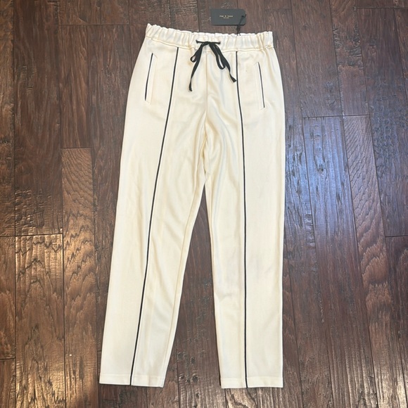 Rag & Bone Stratten Pant Ivory/Black size 6 NWT - Picture 1 of 5
